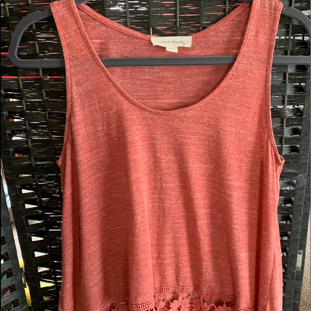 Beautiful burnt orange flowing top.